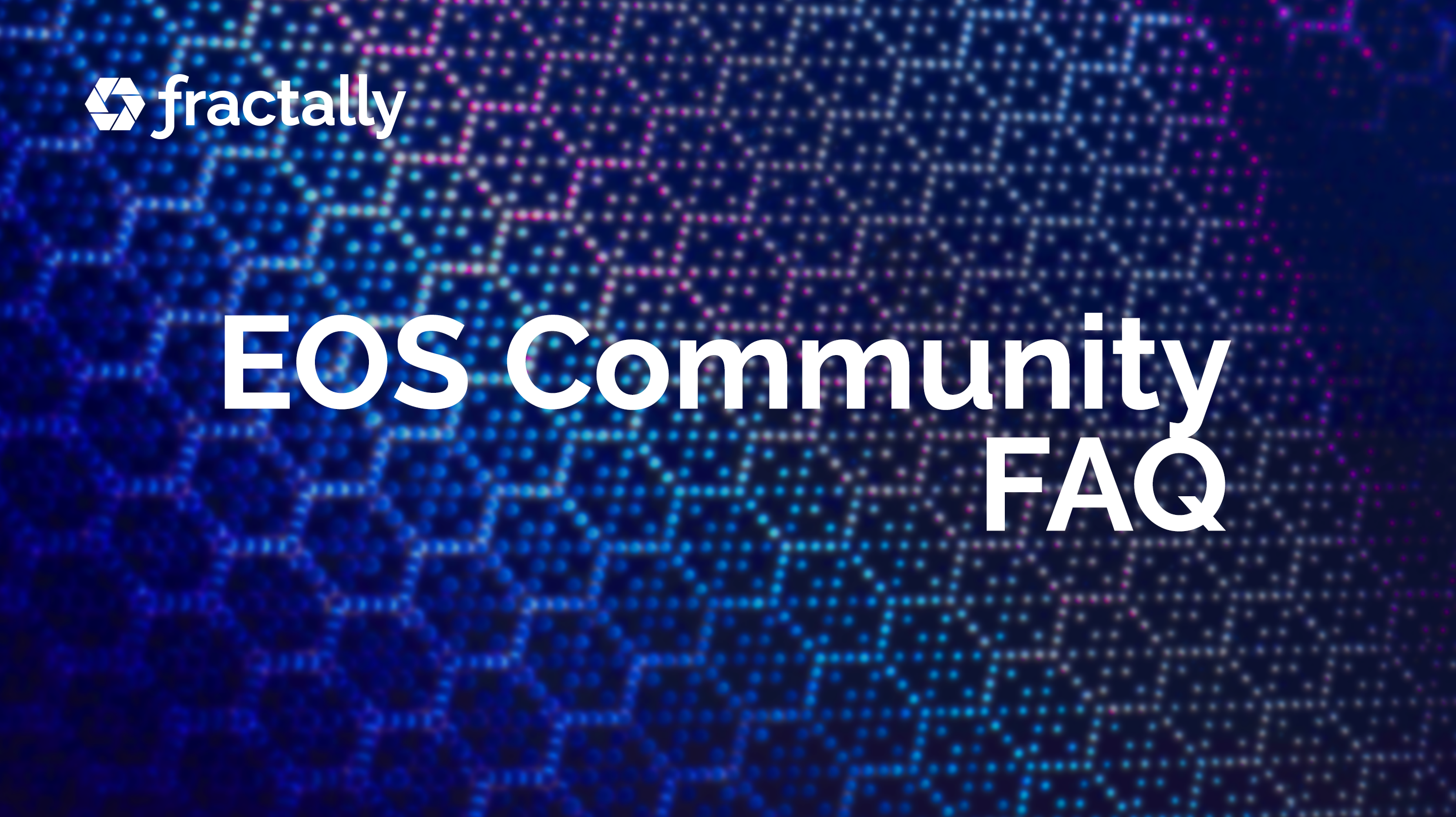 EOS Community FAQ image
